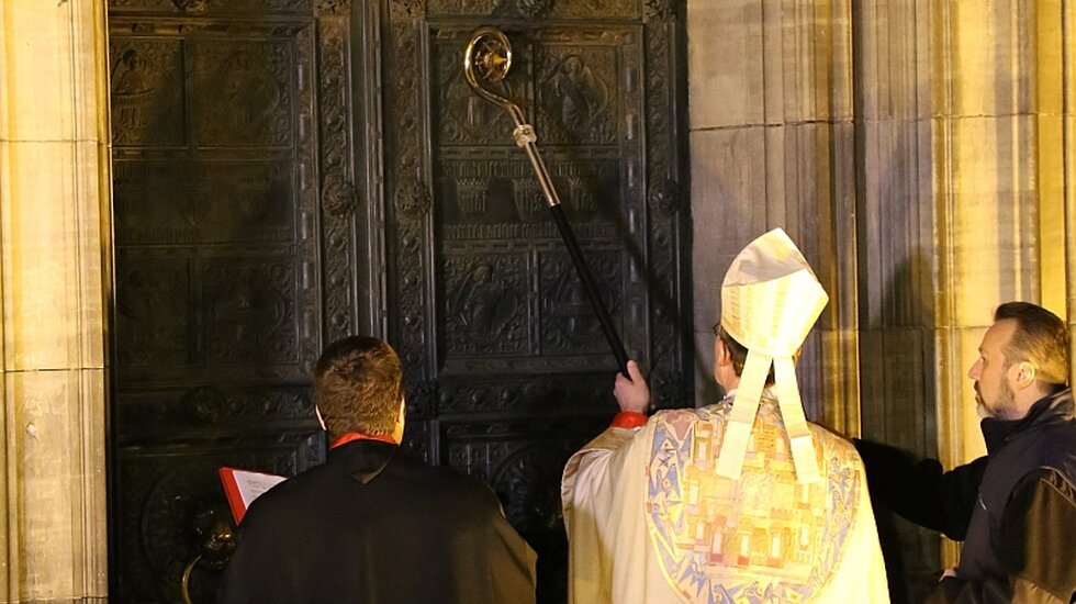 Öffnung der Pforte / © Jelen/Modanese (Erzbistum Köln)