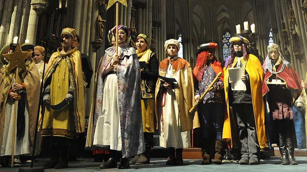 Sternsinger im Kölner Dom / © Michael Kasiske (Erzbistum Köln)