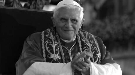 Papst Benedikt XVI. am 9. September 2006 in München. / © Markus Nowak (KNA)