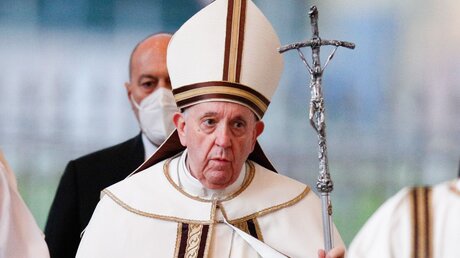 Papst Franziskus
  / © Vatican Media/Romano Siciliani (KNA)