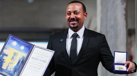 Abiy Ahmed, Ministerpräsident von Äthiopien mit dem Friedensnobelpreis 2019 / © Håkon Mosvold Larsen (dpa)