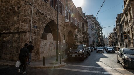 Straße im christlichen Viertel Gemmayzeh in Beirut / © Francesca Volpi (KNA)