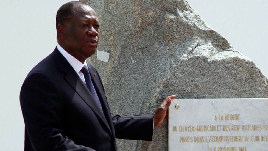 Alassane Ouattara, Präsident der Elfenbeinküste / © Legnan Koula (dpa)