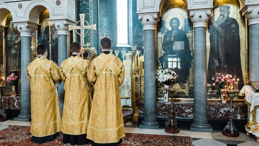 Orthodoxer Gottesdienst in Kiew. / © Andrey Lomakin (KNA)