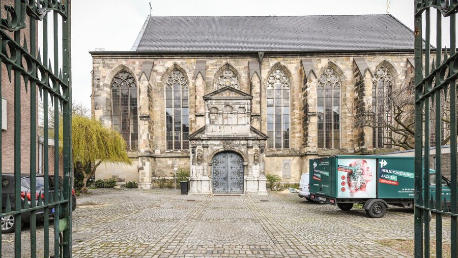 Bischöfliches Diözesanarchiv und Domarchiv in der ehemaligen Kirche Sankt Paul in Aachen / © Julia Steinbrecht (KNA)