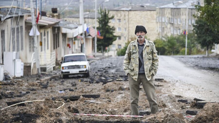 Konflikt in Berg-Karabach / © David Ghahramanyan/NKR InfoCenter PAN Photo/AP (dpa)