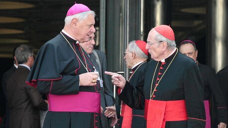 Joachim Kardinal Meisner mit Kardinal Müller 2012 / © kna (KNA)