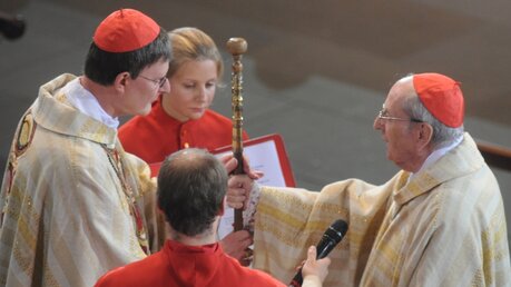 Kardinal Meisner beim Eucharistischen Kongress (2013) / © Tomasetti (DR)