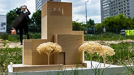 Model des House of One in Berlin / © Paul Zinken (dpa)
