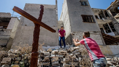 "Kirche in Not" fördert die Seelsorge weltweit, z.B. durch Bauhilfe in Syrien / © Ismael Martínez Sánchez, ACN (ACN)
