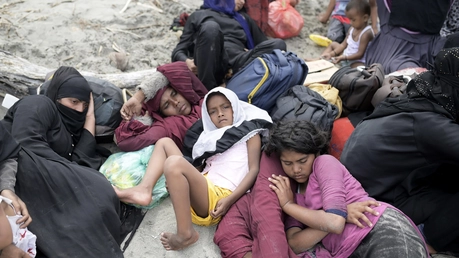 Rohingya-Flüchtlinge sind von Bangladesch nach Indonesien geflohen / © Riska Munawarah (dpa)