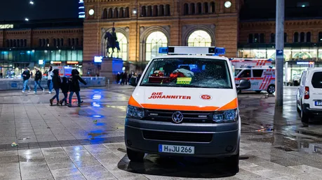 Einsatzfahrzeuge der Johanniter-Unfall-Hilfe / © Moritz Frankenberg (dpa)