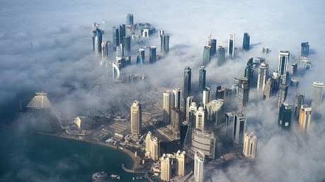 Hochhäuser in Katar / © Yoan Valat (dpa)