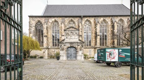 Bischöfliches Diözesanarchiv und Domarchiv in der ehemaligen Kirche Sankt Paul in Aachen / © Julia Steinbrecht (KNA)