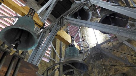Blick in die Glockenstube von St. Andreas in Leverkusen-Schlebusch / © Jan Hendrik Stens (DR)