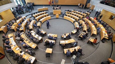 Der Landtag in Thüringen / © Michael Reichel (dpa)