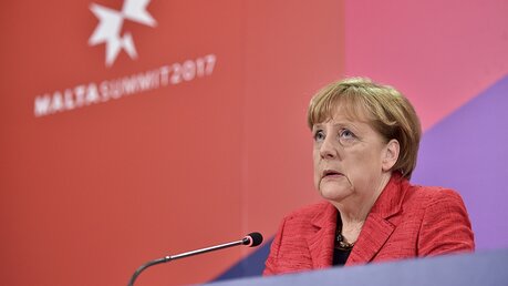 "Europa hat sein Schicksal selbst in der Hand." (Bundeskanzlerin Angela Merkel zur Frage nach dem neuen US-Präsidenten Donald Trump) / © Rene Rossignaud (dpa)