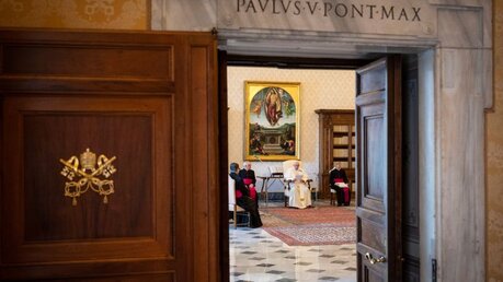 Generalaudienz mit Papst Franziskus / © Vatican Media/Romano Siciliani (KNA)