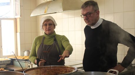 Eine Kolping Suppenküche in Czernowitz (Kolping International)