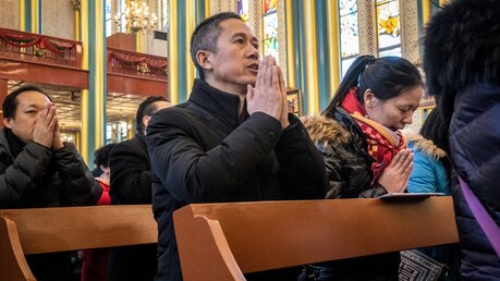 Gottesdienst in Peking
 / © Gilles Sabrie (KNA)