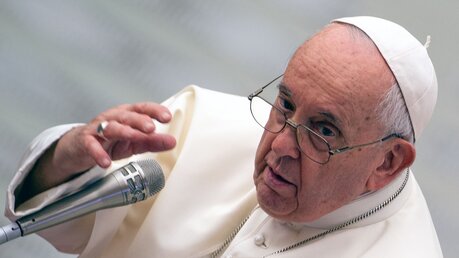 Papst Franziskus bei einer Audienz am 11. November 2023 im Vatikan / © Alessia Giuliani/CPP/KNA (KNA)