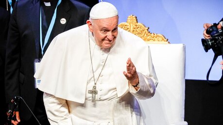 Papst Franziskus nimmt an der Weltklimakonferenz COP28 teil (KNA)