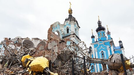 Zerstörte Kirche in der Ukraine / © Drop of Light (shutterstock)