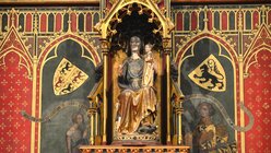 Die Füssenicher Madonna steht in der Achskapelle, ist allerdings in ihrer originalen Farbfassung nicht mehr erhalten. / © Beatrice Tomasetti (DR)