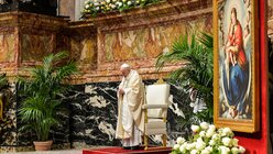 Ostermesse mit Papst Franziskus / © Vatican Media/Romano Siciliani (KNA)