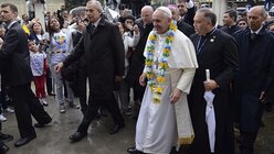 Papst Franziskus besucht die Favela Varginha  (dpa)